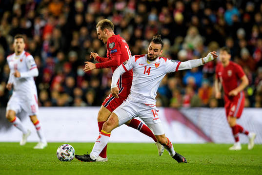 Fredrik Aursnes of Norway and Marko Jankovic of Montenegro