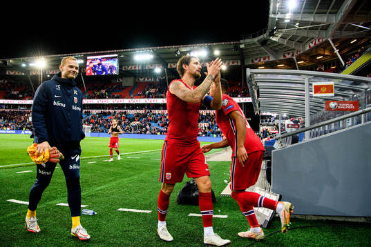 Stefan Strandberg of Norway celebrates