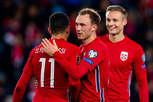Mohamed Elyounoussi, Fredrik Aursnes and Stian Gregersen of
