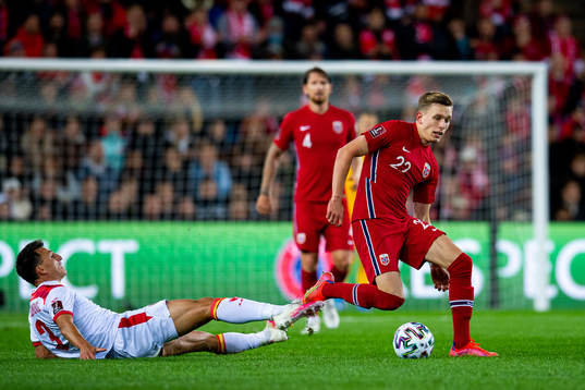 Risto Radunovic of Montenegro and Marcus Holmgren Pedersen