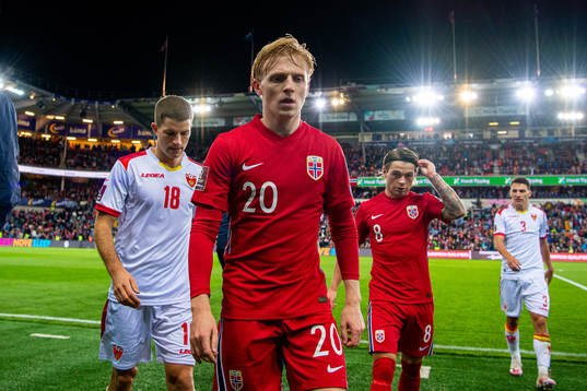 Mats Møller Dæhli of Norway at half-time