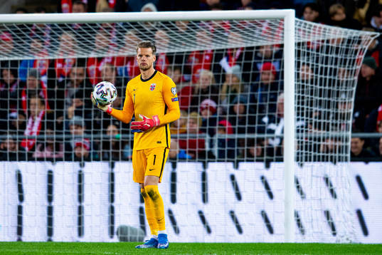Goalkeeper Ørjan Håskjold Nyland of Norway