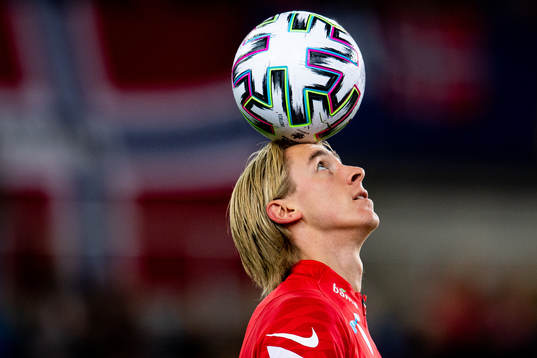 Dennis Johnsen of Norway warms up