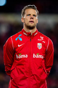Goalkeeper Ørjan Håskjold Nyland of Norway