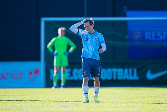 Odin Thiago Holm of Norway looks dejected