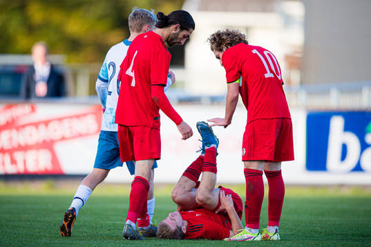 Giorgi Chkhetiani of Georgia in pain