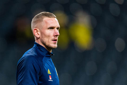 Goalkeeper Robin Olsen of Sweden