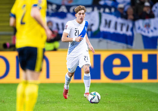 Kostas Tsimikas of Greece