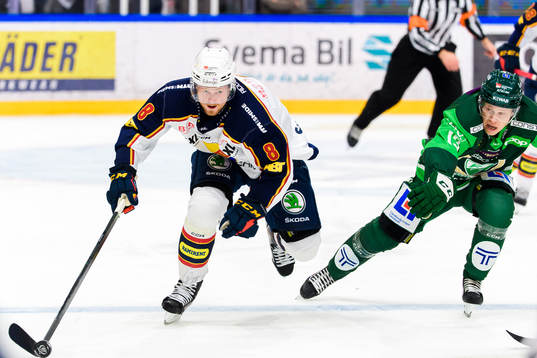 Djurgårdens Linus Arnesson och Färjestads Daniel Viksten
