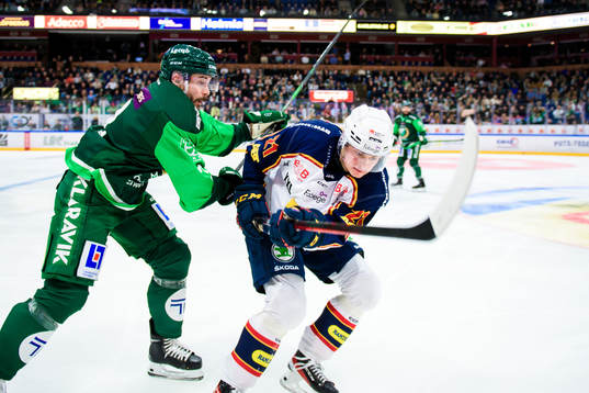 Färjestads Jens Westin och Djurgårdens Filip Cederqvist