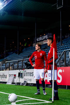 Tobias Christensen and Osame Sahraoui of Norway