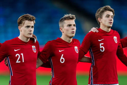 Tobias Christensen, Johan Hove and Henrik Heggheim of Norway