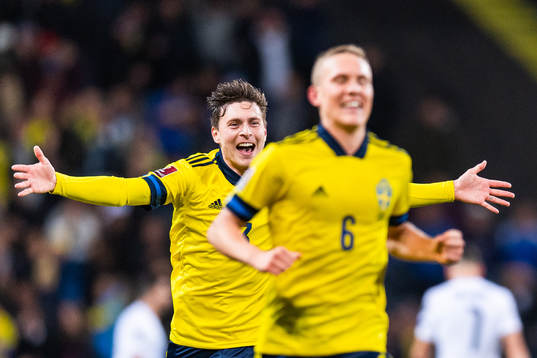 Victor Nilsson Lindelöf and Ludwig Augustinsson of Sweden