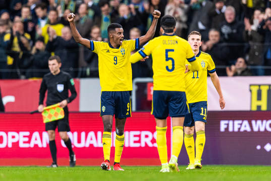 Alexander Isak, Alexander Isak and Viktor Gyökeres of