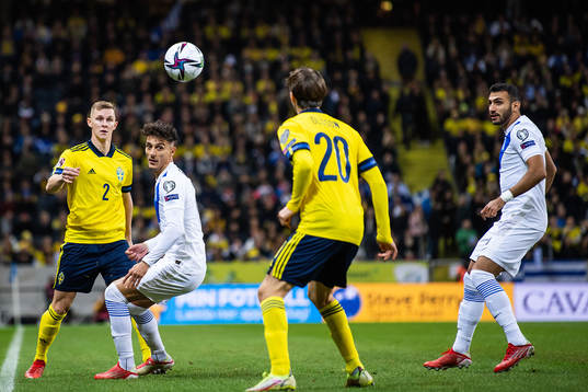 Emil Krafth of Sweden and Dimitris Giannoulis of Greece