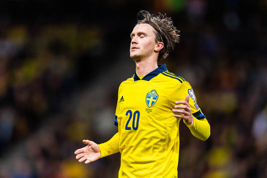 Kristoffer Olsson of Sweden looks dejected