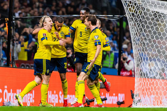 Emil Forsberg, Robin Quaison, Alexander Isak, Albin Ekdal