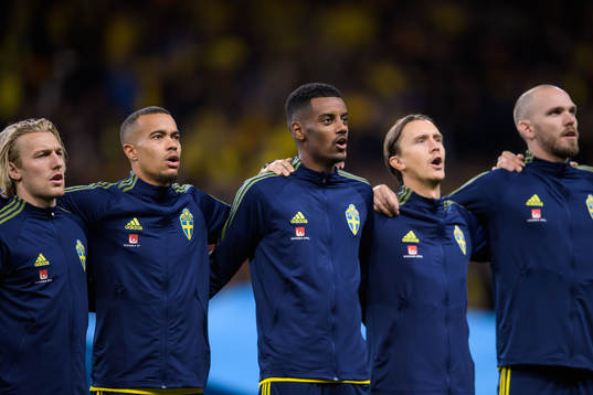 Emil Forsberg, Robin Quaison, Alexander Isak, Kristoffer