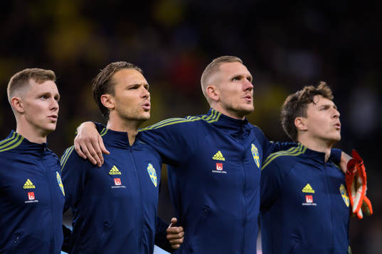 Emil Krafth, Albin Ekdal, Robin Olsen and Victor Nilsson