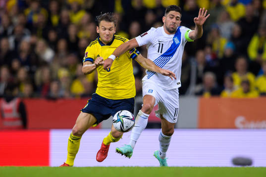 Albin Ekdal of Sweden and Tasos Bakasetas of Greece