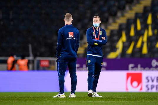 Emil Krafth and Viktor Claesson of Sweden