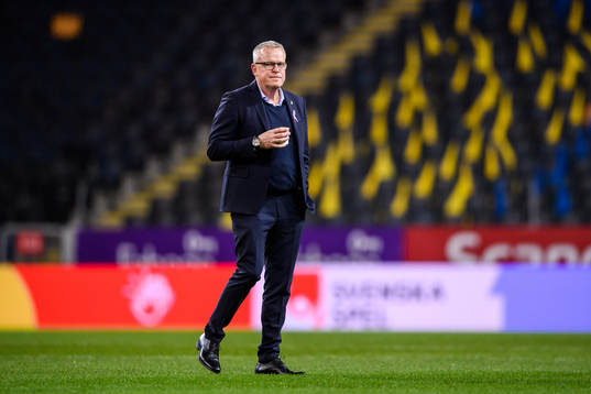 head coach Janne Andersson of Sweden