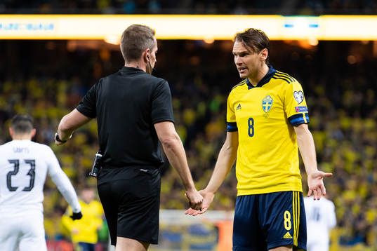 Albin Ekdal of Sweden reacts