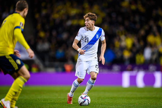 Kostas Tsimikas of Greece