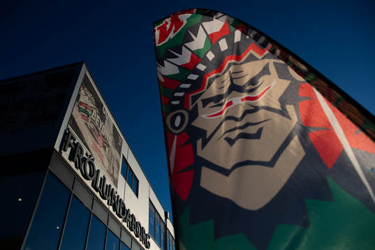 The arena Frölundaborg prior to the CHL game between