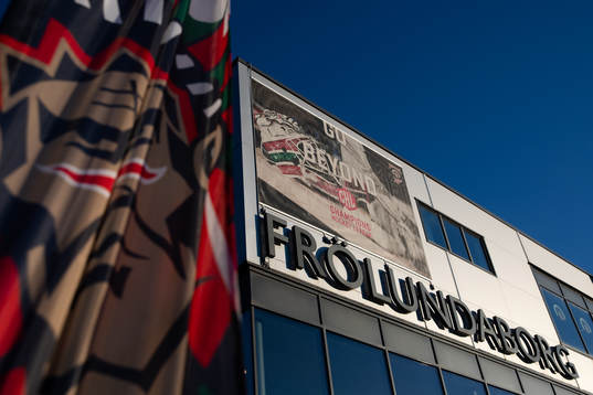 The arena Frölundaborg prior to the CHL game between
