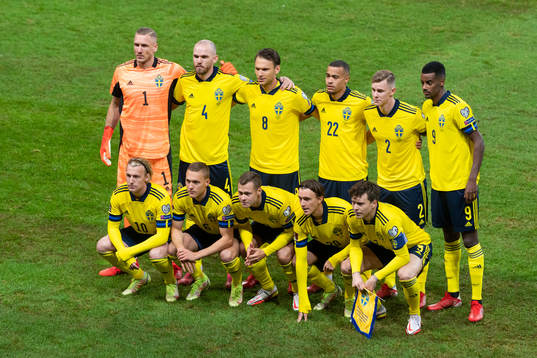 The Swedish starting eleven