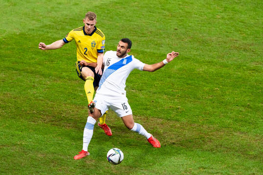 Emil Krafth of Sweden and Vangelis Pavlidis of Greece