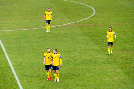 Emil Krafth and Viktor Claesson of Sweden