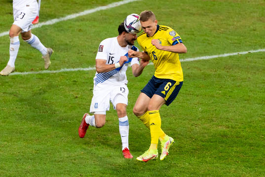 Thanasis Androutsos of Greece and Ludwig Augustinsson of