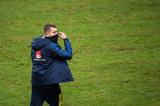 Goalkeeper Kristoffer Nordfeldt of Sweden