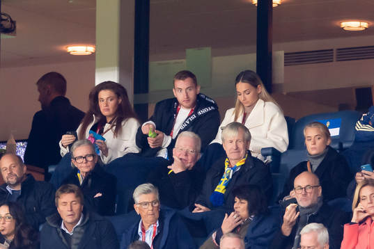 Dejan Kulusevski of Sweden, businessmen Fredrik Lundberg