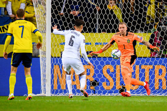 during the FIFA World Cup Qualifier football match between
