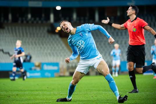 Malmö FFs Veljko Birmancevic jublar