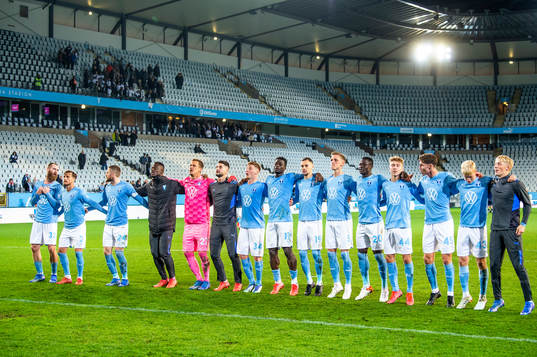 Malmö FFs spelare jublar