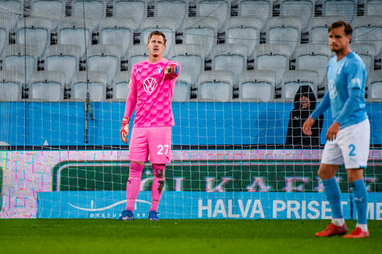 Malmö FFs målvakt Johan Dahlin