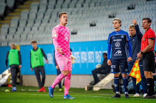 Malmö FFs målvakt Johan Dahlin