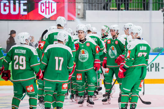 Players of Rögle celebrate