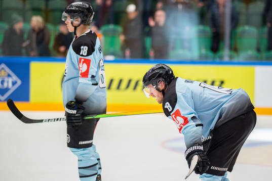 Andreas Holzmann and Daniel Hansen of SønderjyskE looks