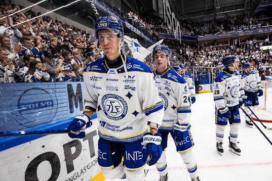 Leksands Carter Ashton och Isak Rosén  jubel