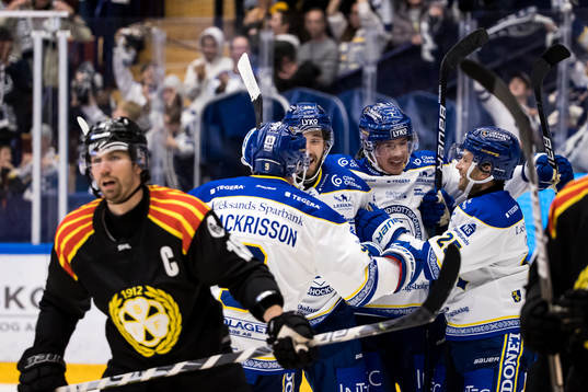 Leksands Max Veronneau jubel