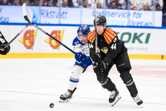 Leksands Patrik Zackrisson och Brynäs Nicklas Danielsson