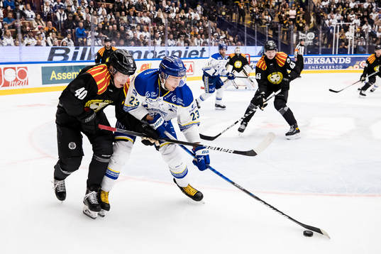 Brynäs Tomi Sallinen och Leksands Mikael Ruohomaa
