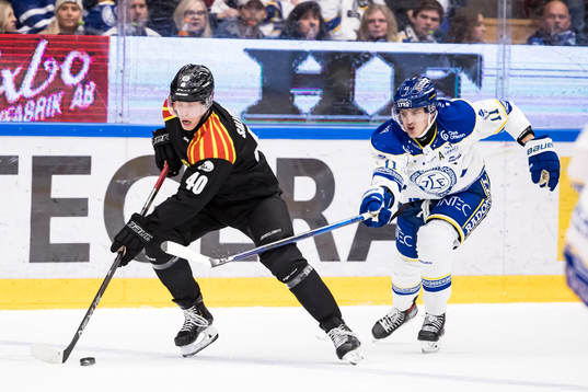 Brynäs Tomi Sallinen och Leksands Martin Karlsson