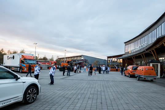 Tegera Arena innan ishockeymatchen i SHL mellan Leksand och