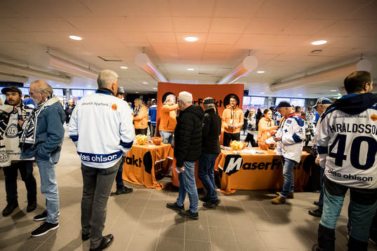 Tegera Arena innan ishockeymatchen i SHL mellan Leksand och